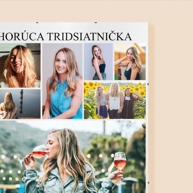 Fotokoláž: Horúca Tridsiatnička - Plagát