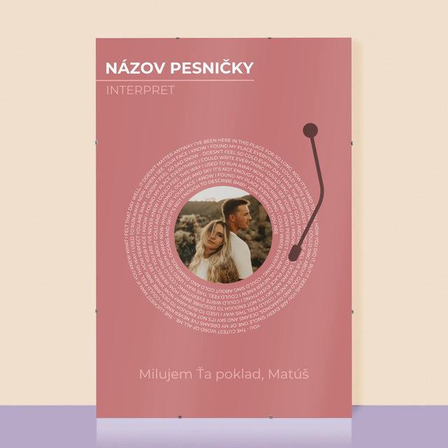 Fotografia A Podpis: Naša Pesnička Vinylová Platňa - Plagát