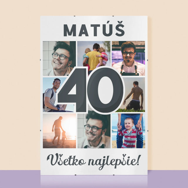 Fotokoláž: 40 Rokov - Plagát