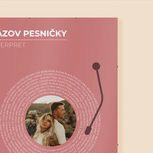 Fotografia A Podpis: Naša Pesnička Vinylová Platňa - Plagát