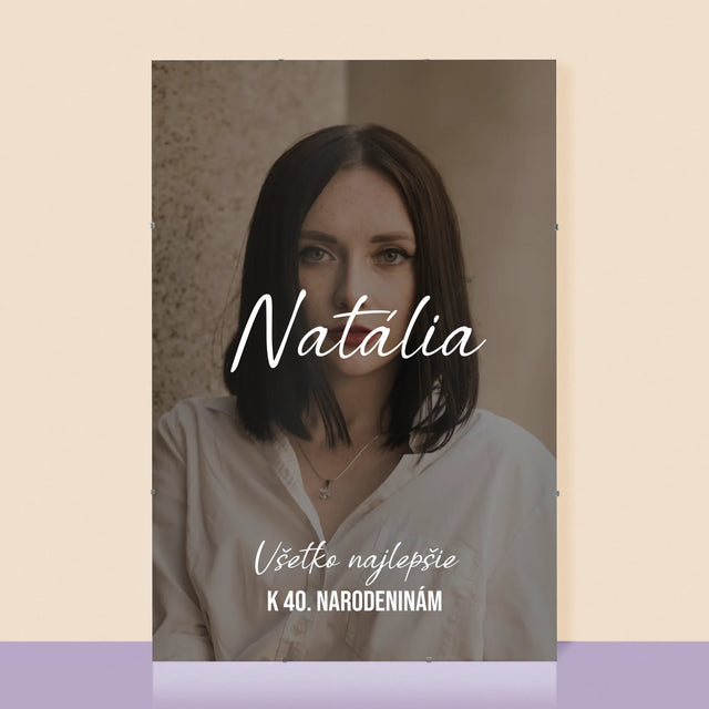 Fotografia A Podpis: Všetko Najlepšie K 40. Narodeninám - Plagát