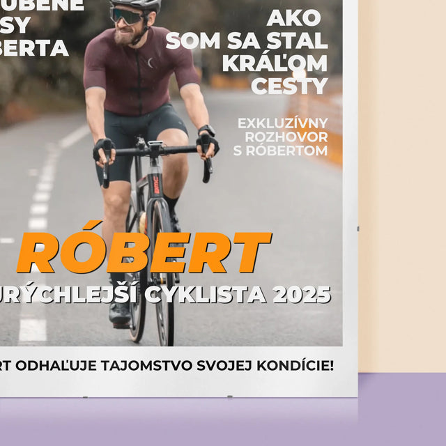Obálka Časopisu: Najrýchlejší Cyklista - Plagát