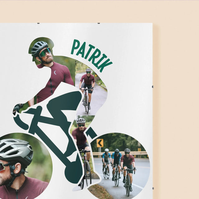 Tvar Z Fotografií: Život Je Lepší Na Bicykli - Plagát