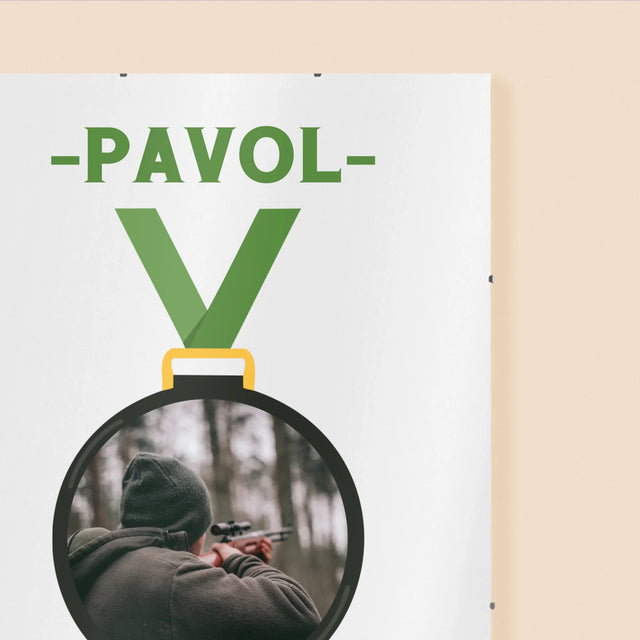 Fotografia A Podpis: Lovec Na Medailu - Plagát