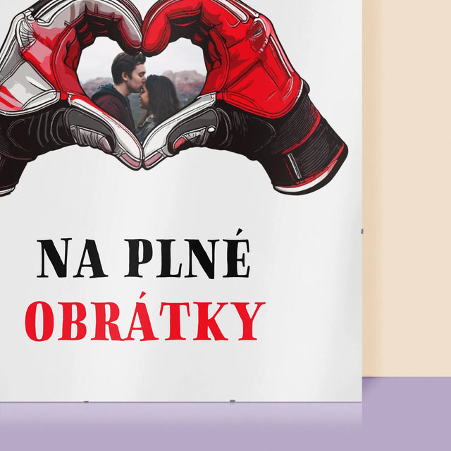 Fotografia A Podpis: Milujem Ťa Na Plné Obrátky - Plagát