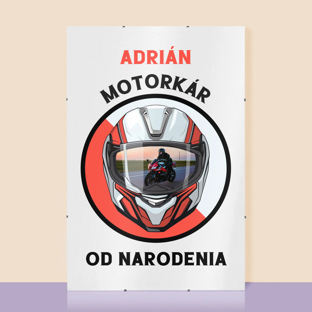 Fotografia A Podpis: Motorkár Od Narodenia - Plagát