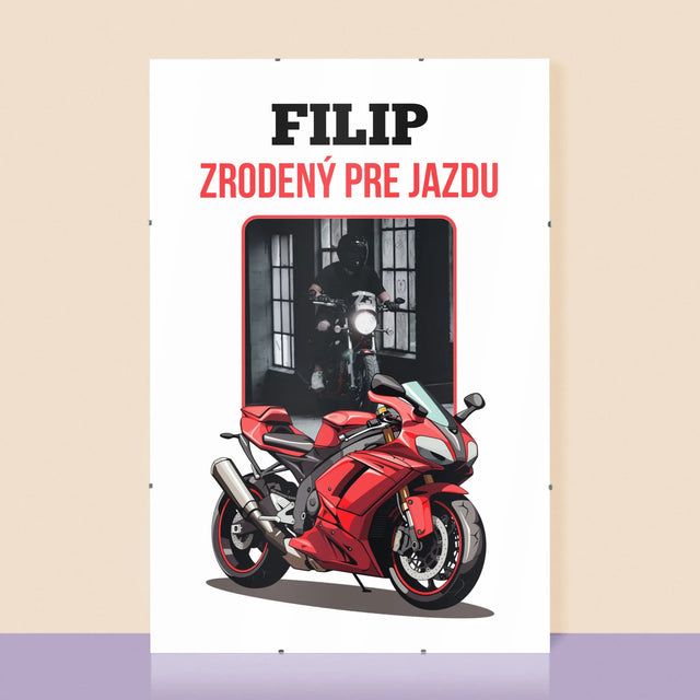 Fotografia A Podpis: Zrodený Pre Jazdu - Plagát