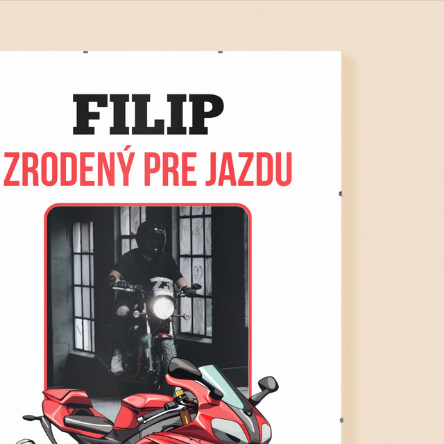 Fotografia A Podpis: Zrodený Pre Jazdu - Plagát
