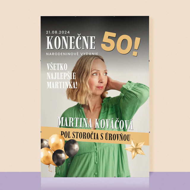 Obálka Časopisu: Konečne 50 - Plagát