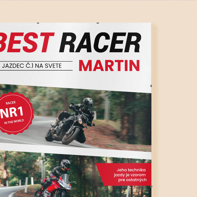 Obálka Časopisu: Best Racer - Plagát