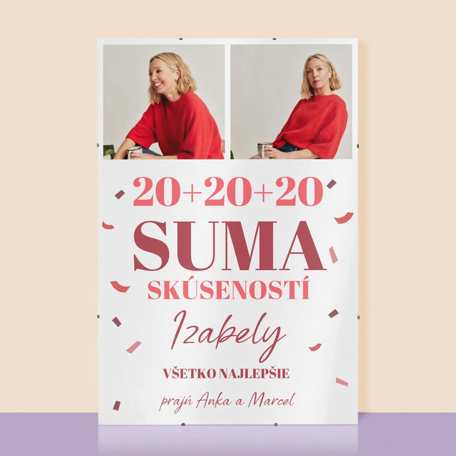 Fotokoláž: Suma Skúseností - Plagát