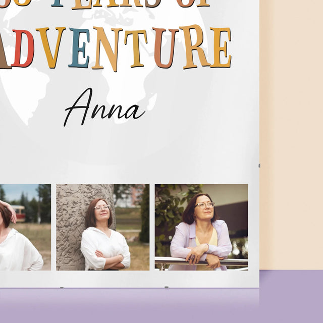 Fotokoláž: 60 Years Of Adventure - Plagát