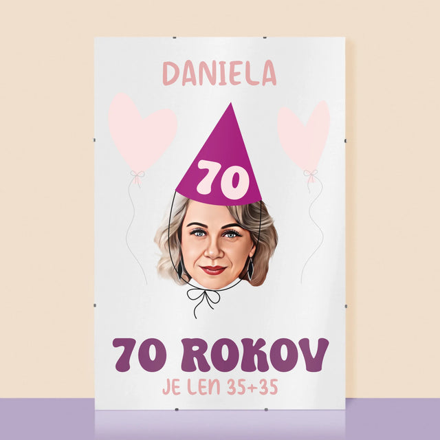 Tvoja Postava: Narodeninový Portrét - Plagát