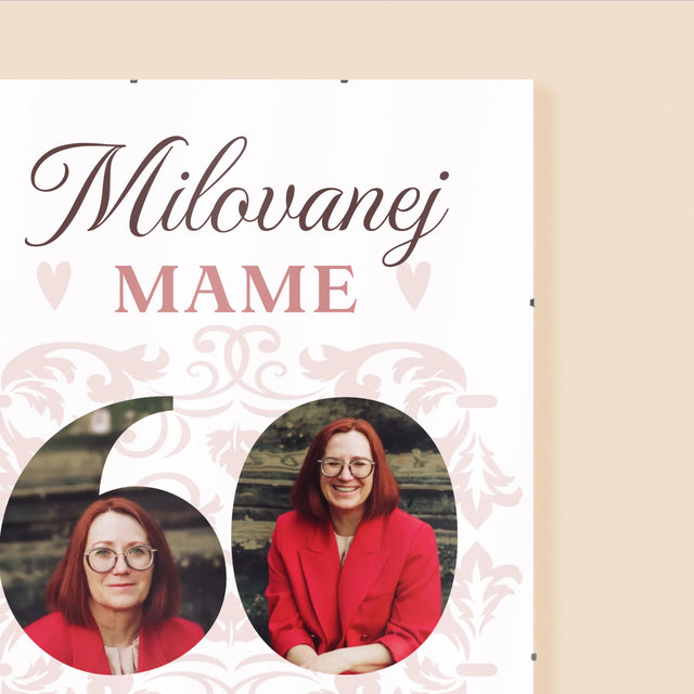 Slovo Z Fotografií: Milovanej Mame K 60. Narodeninám - Plagát