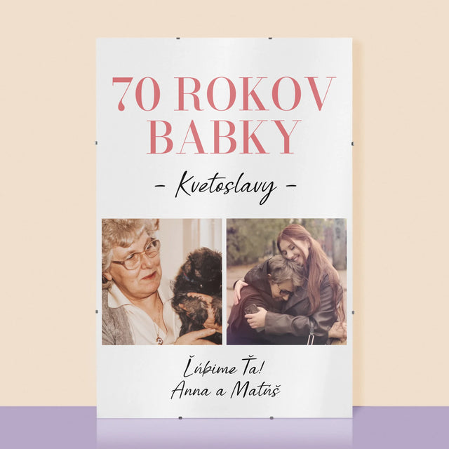 Fotokoláž: 70 Rokov Babky - Plagát