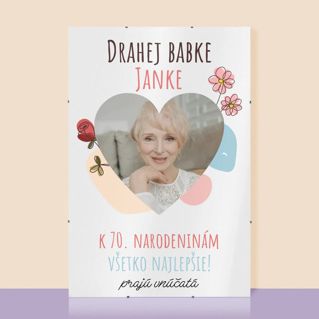 Fotografia A Podpis: Drahej Babke K Narodeninám - Plagát