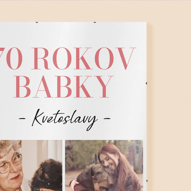 Fotokoláž: 70 Rokov Babky - Plagát