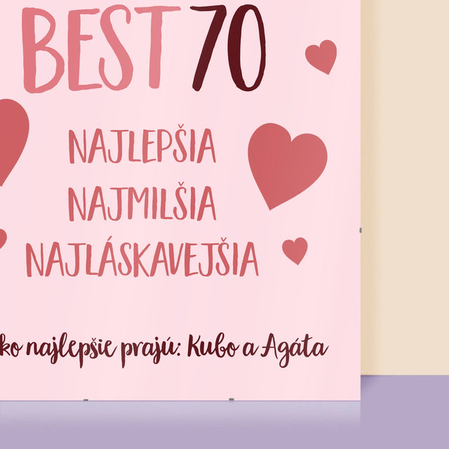 Fotokoláž: Best 70 - Plagát