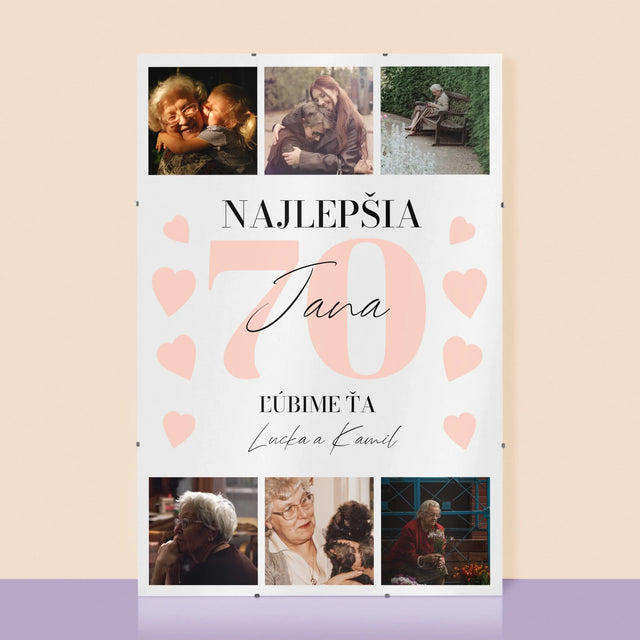 Fotokoláž: Najlepšia 70 - Plagát