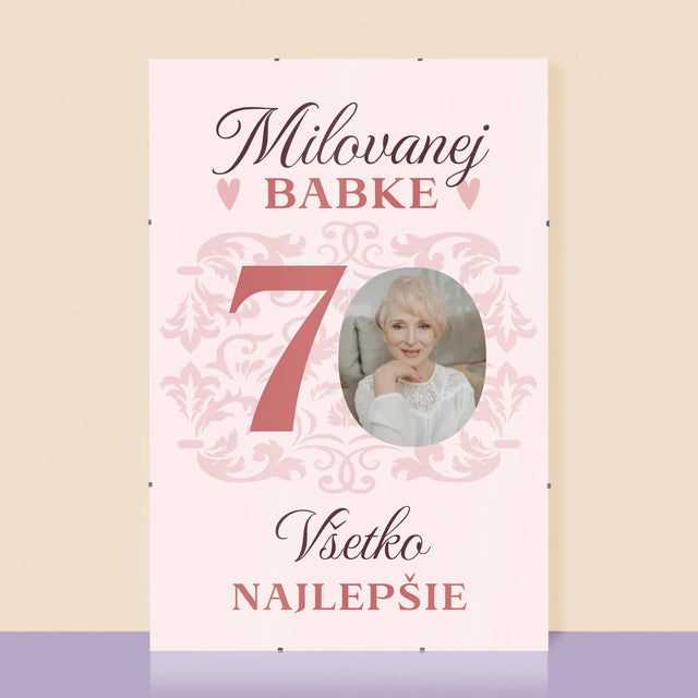 Fotografia A Podpis: Milovanej Babke, Všetko Najlepšie - Plagát