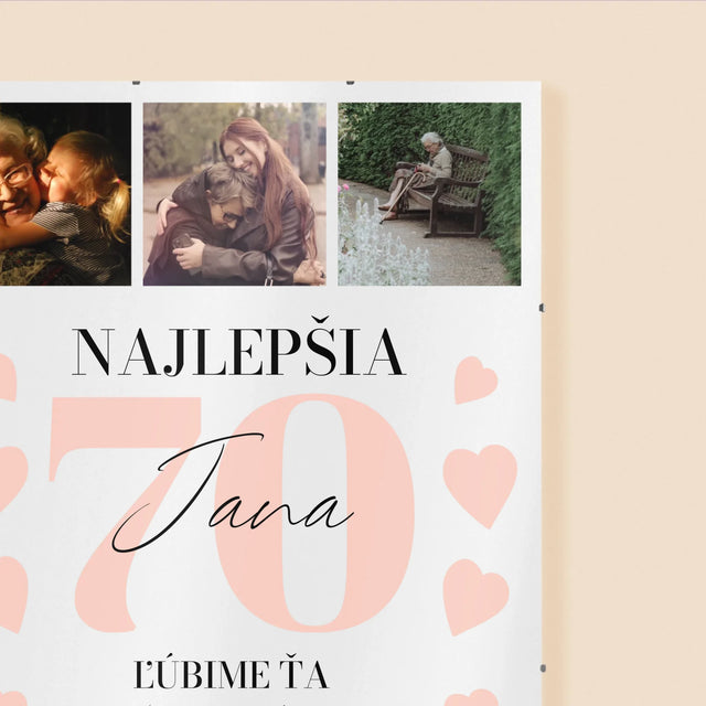 Fotokoláž: Najlepšia 70 - Plagát