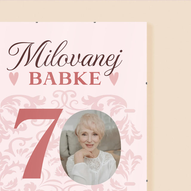Fotografia A Podpis: Milovanej Babke, Všetko Najlepšie - Plagát