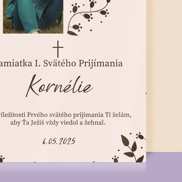 Fotografia A Podpis: Prvé Sväté Prijímanie Lístky - Plagát