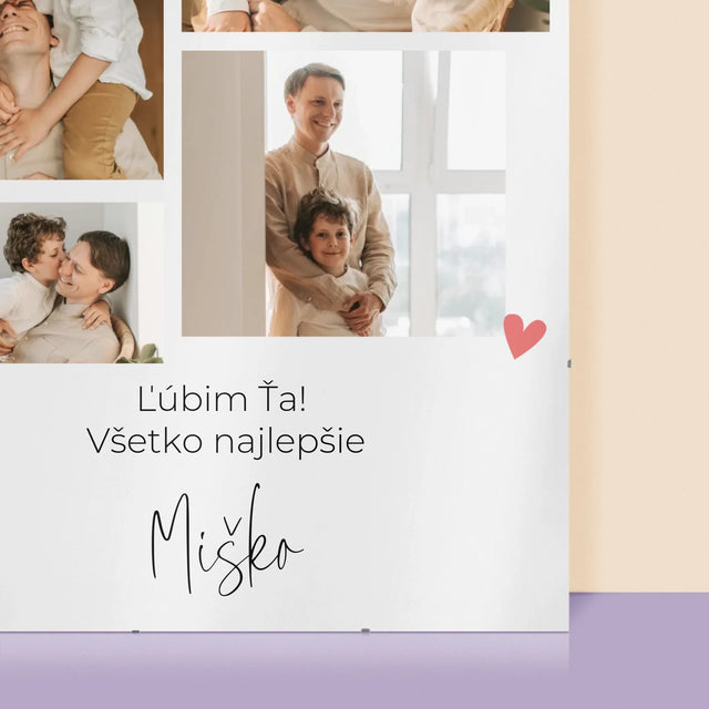 Fotokoláž: Ocko, Ľúbim Ťa - Plagát