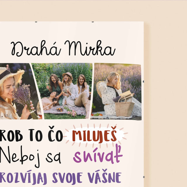 Fotokoláž: Narodeniny Venovanie - Plagát