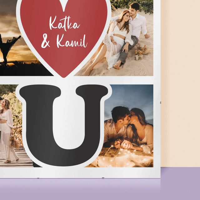 Fotokoláž: I Love You - Plagát