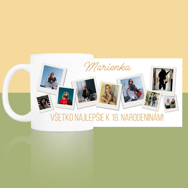 Fotokoláž: Narodeninové Priania - Hrnček