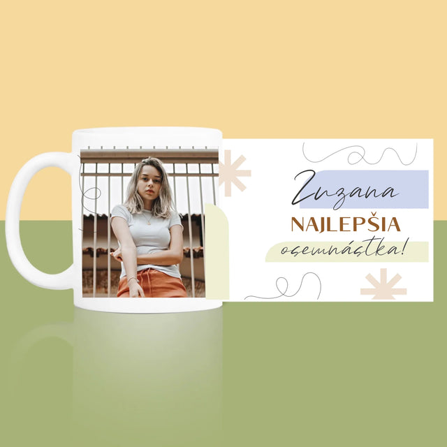 Zdjęcie i Podpis: Najlepsza Osiemnastka - Kubek z Nadrukiem | SK