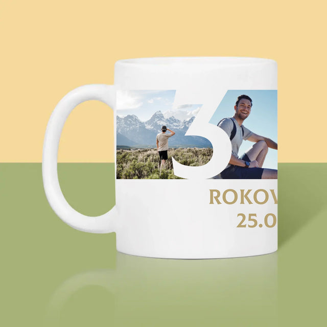 Fotokoláž: 30 Rokov Číslo Fotografie - Hrnček