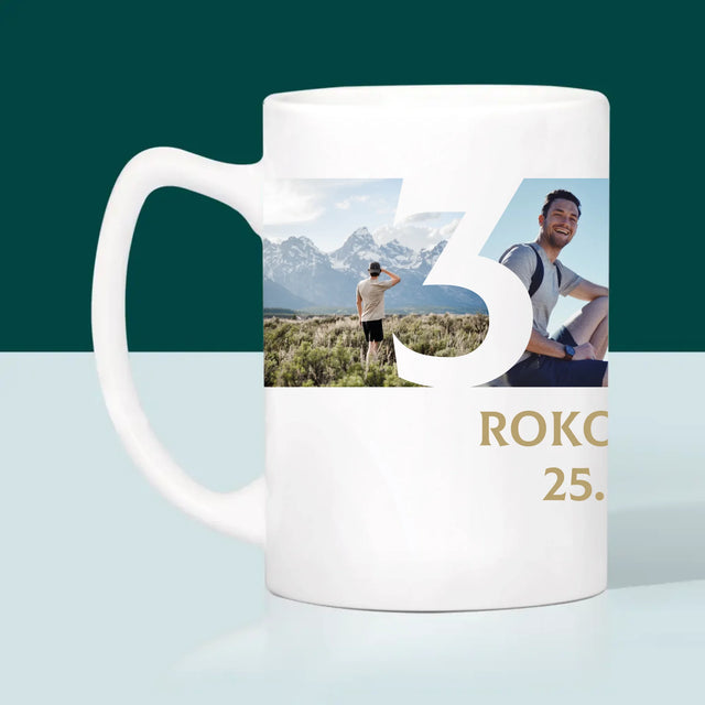 Fotokoláž: 30 Rokov Číslo Fotografie - Hrnček