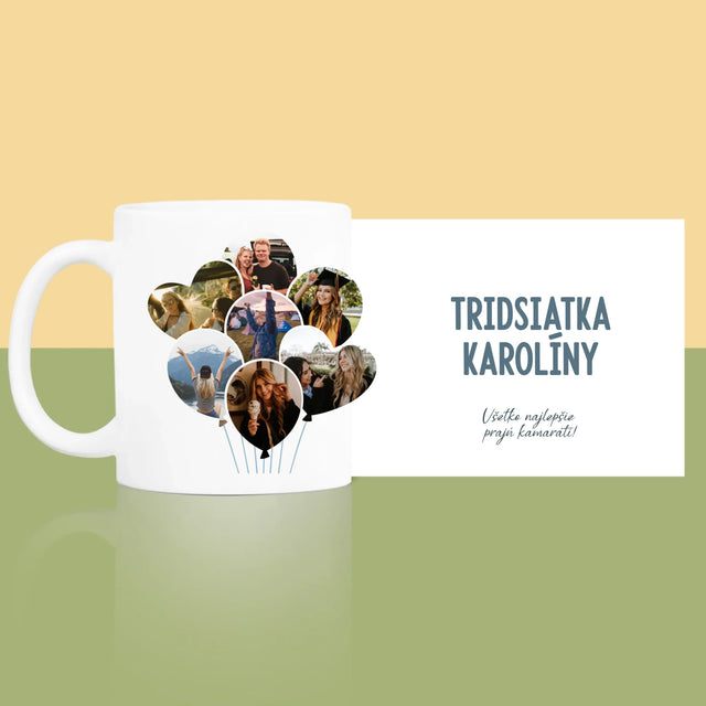 Tvar Z Fotografií: Tridsiatka Balóny - Hrnček