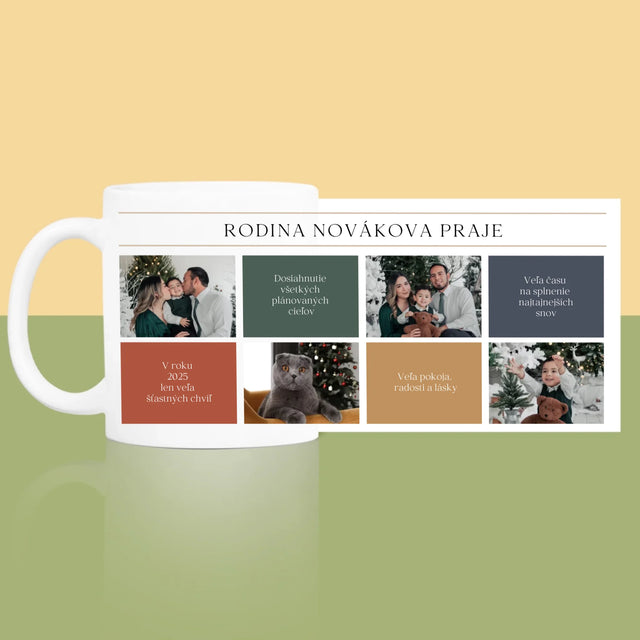 Fotokolaż: Wesołych Świąt Życzenia - Kubek z Nadrukiem | SK