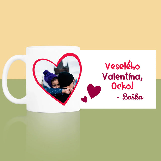 Fotografia A Podpis: Valentínka Pre Ocka - Hrnček