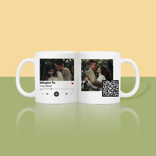 Fotografia A Podpis: Spotify S Qr Kódom - Hrnček