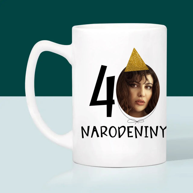 Fotografia A Podpis: 40. Narodeniny Čiapka - Hrnček