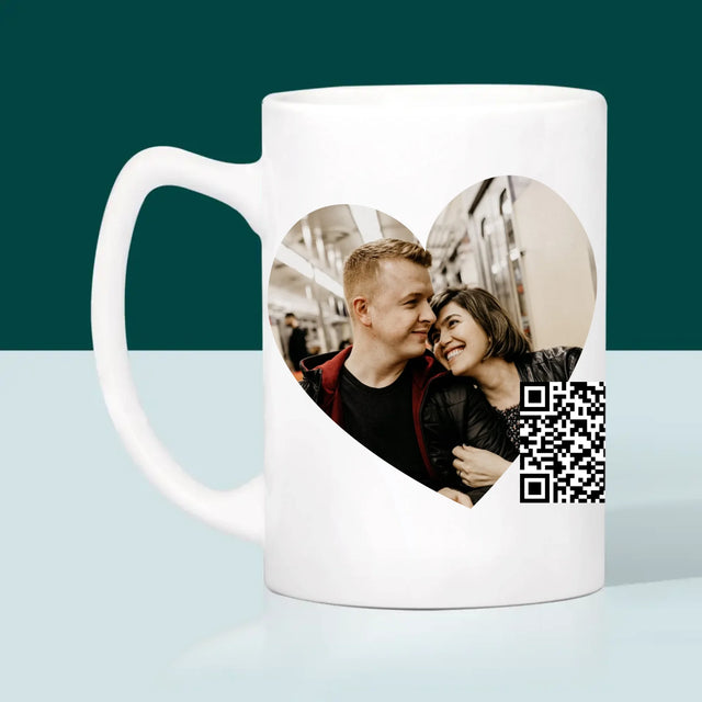 Fotografia A Podpis: Naša Pesnička Srdce Qr Kód - Hrnček