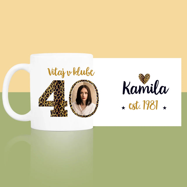 Zdjęcie I Podpis: Witaj W Klubie 40 - Kubek z Nadrukiem | SK