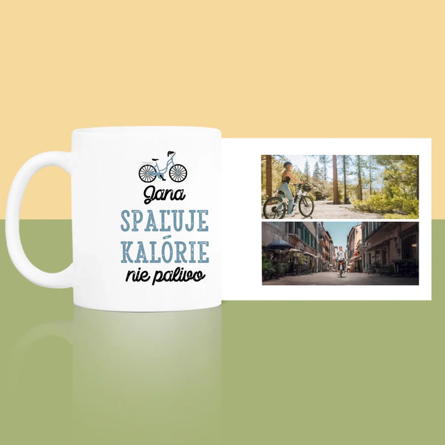 Fotokoláž: Spaľuje Kalórie, Nie Palivo - Hrnček