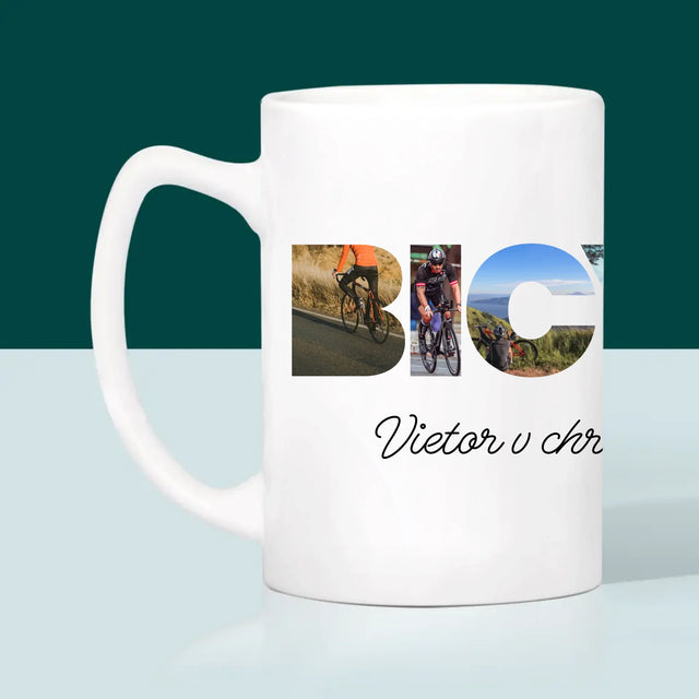 Slovo Z Fotografií: Bicykel - Hrnček