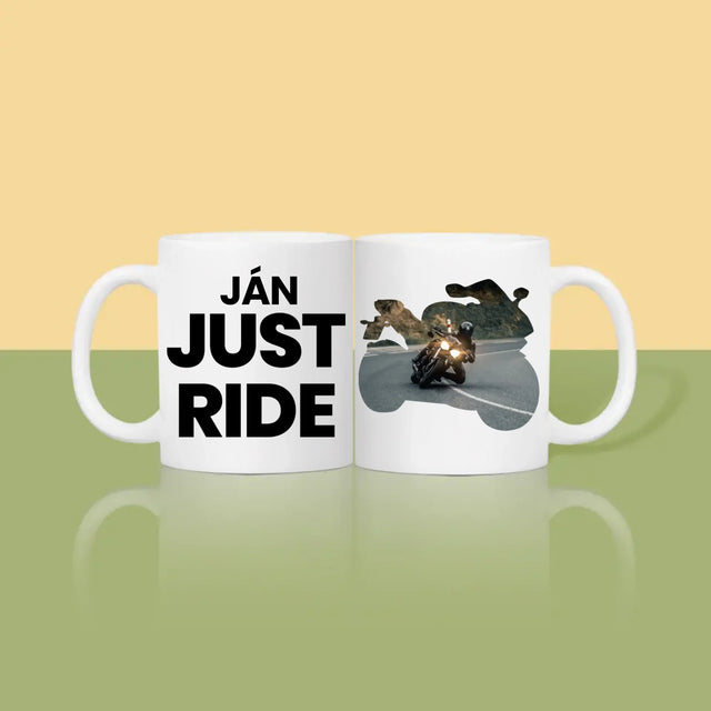 Tvar Z Fotografií: Just Ride - Hrnček