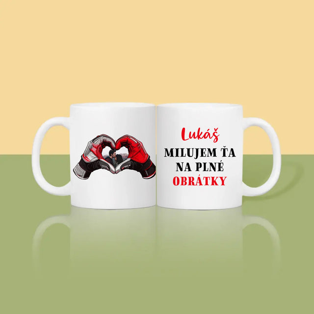 Zdjęcie I Podpis: Kocham Cię Na Pełnych Obrotach - Kubek z Nadrukiem | SK