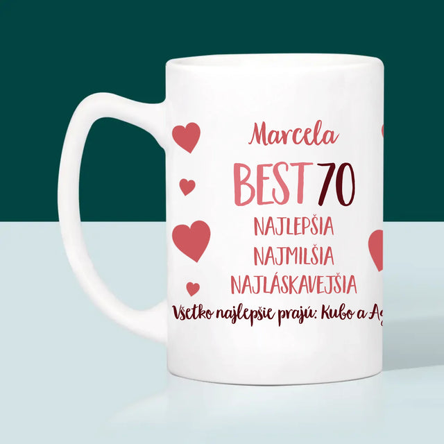 Fotokolaż: Best 70 - Kubek z Nadrukiem | SK