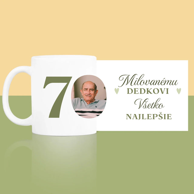 Zdjęcie I Podpis: Kochanemu Dziadkowi Wszystkiego Najlepszego - Kubek z Nadrukiem | SK
