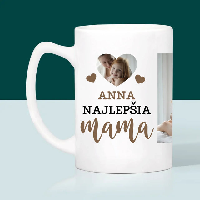 Fotokolaż: Najlepsza Mama Serce - Kubek z Nadrukiem | SK