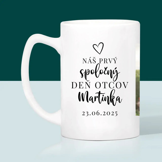 Zdjęcie I Podpis: Pierwszy Dzień Tatusia - Kubek z Nadrukiem | SK
