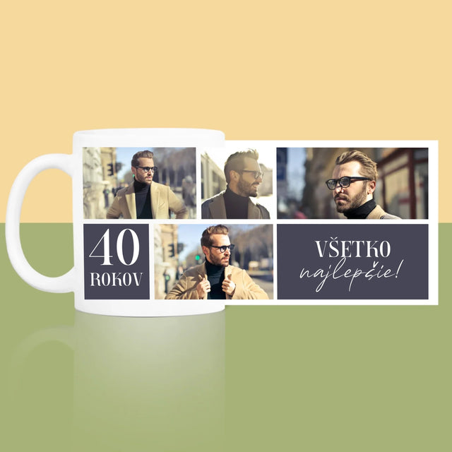 Fotokolaż: Urodziny Najlepszego - Kubek z Nadrukiem | SK